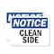Signmission Clean Side, 24 in W x Rectangle, Plastic OS-2PACK-NS-P-1824-L-10623 - alternate 1